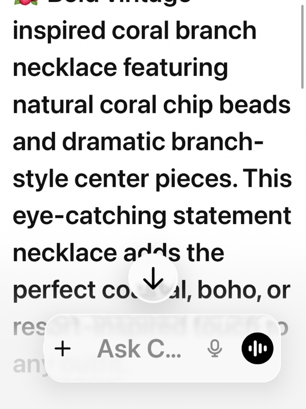 Elegant Vintage Authentic Orange Coral Branch Coastal Necklace - Picture 3 of 4